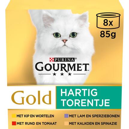 GOURMET™ Gold Hartig Torentje Mix van Vlees & Groenten kattenvoer nat