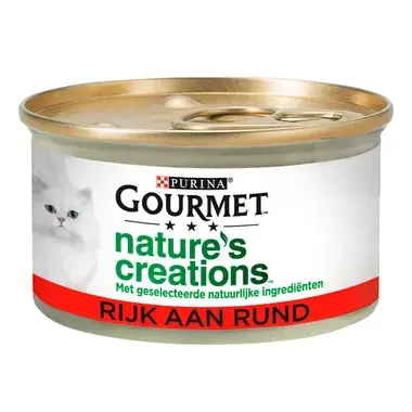 Gourmet kattenvoer natures creations rund MHI 