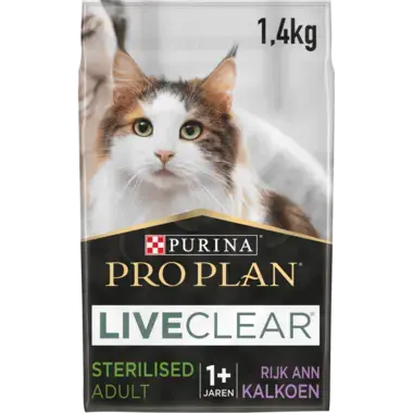 PRO PLAN LIVECLEAR sterilised kalkoen MHI