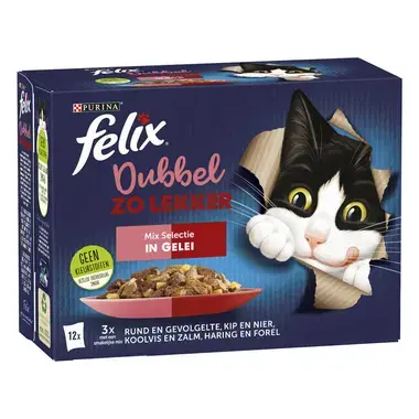 Felix kattenvoer Elke Dag Feest Dubbel Mix voorzijde