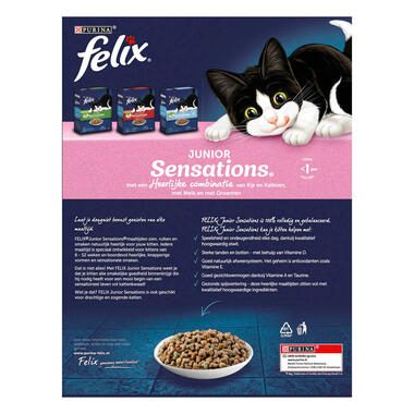 Dat In dienst nemen nakomelingen FELIX kattenvoer Junior Sensations droge brokken | Purina