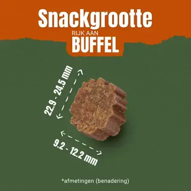 Adventuros buffel superfood snack grootte