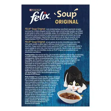 FELIX® Soup Original Farm Selectie kattenvoer nat