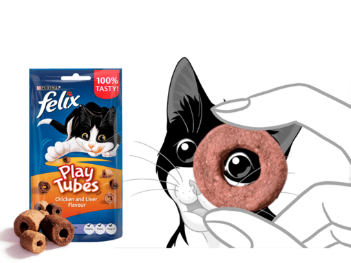 Felix-Play-tubes-kattensnacks-met-kat 